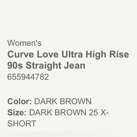 Curve Love Ultra High Rise 90s Straight Jeans - Picture 5 of 5